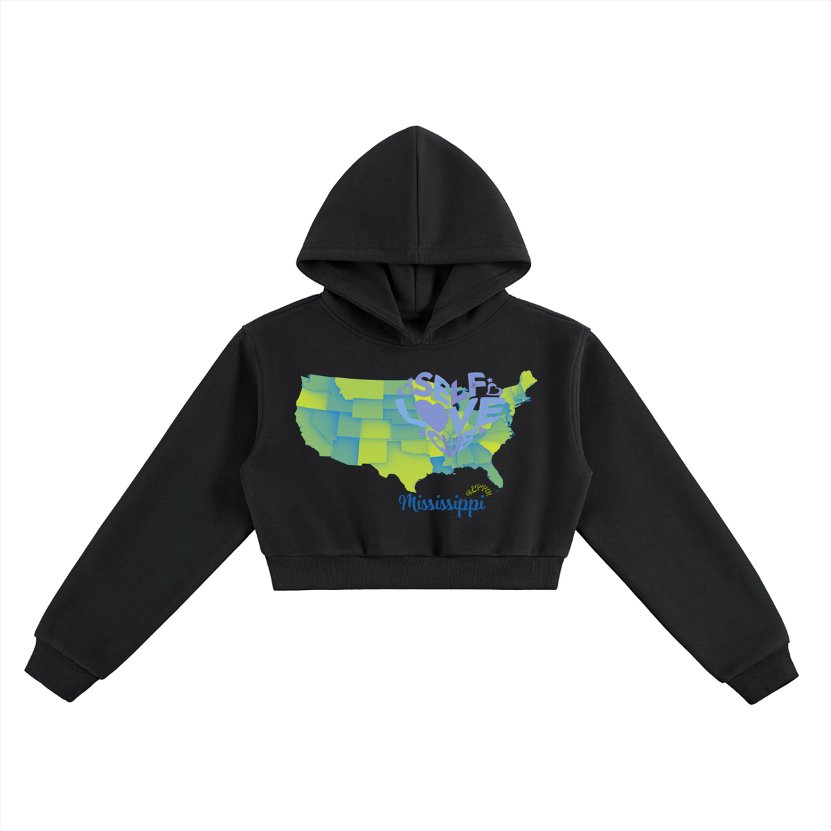 SelfLoveMississippi-Essential Cropped Hoodie