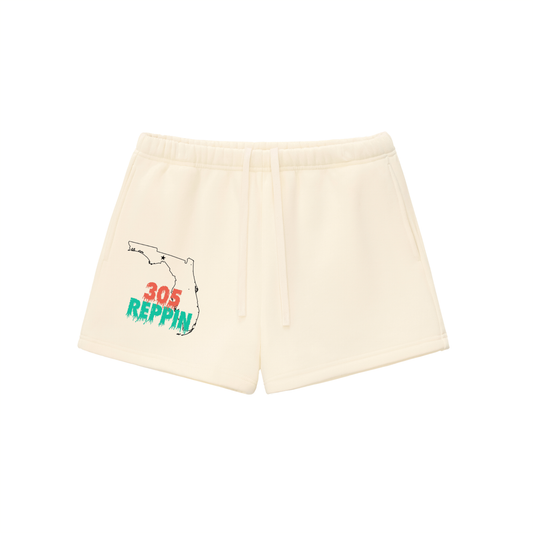 305MiamiWomen-Essential Fleece Drawstring Sweatshorts