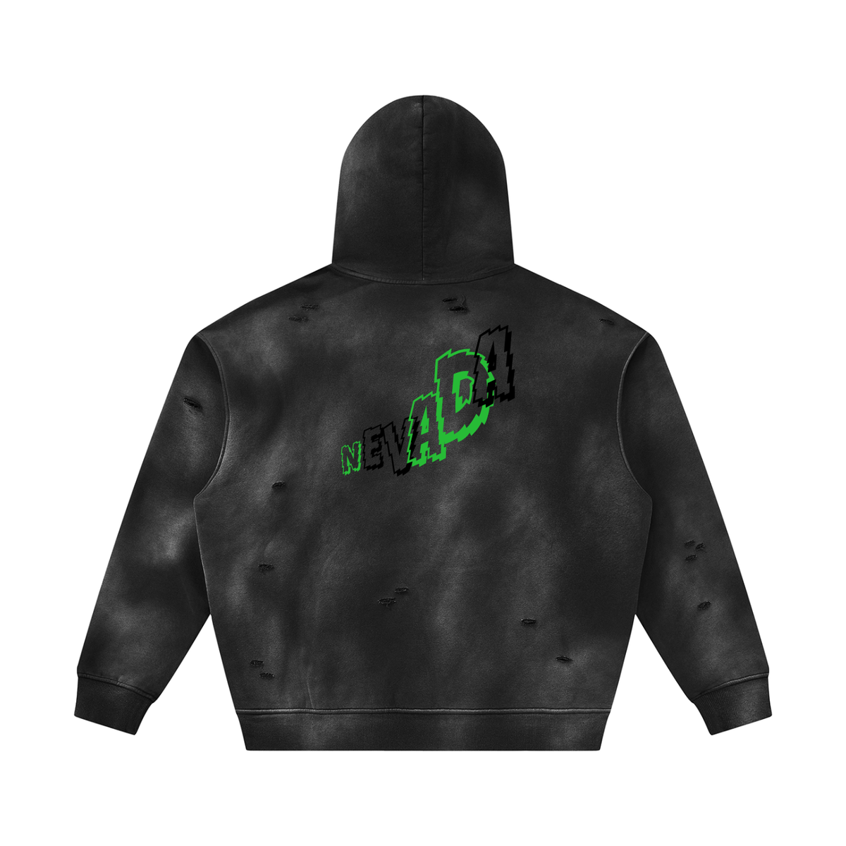 MultiColorsNevada-Unisex Sunfade Frayed Fleece Hoodie