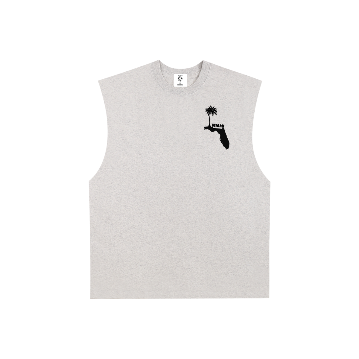 Reppin MIA 305-Raw Edge Cotton Tank Top