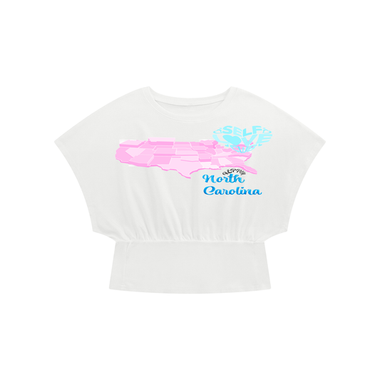 SelfLoveNorthCarolina-Women’s Crop Dolman T-Shirt