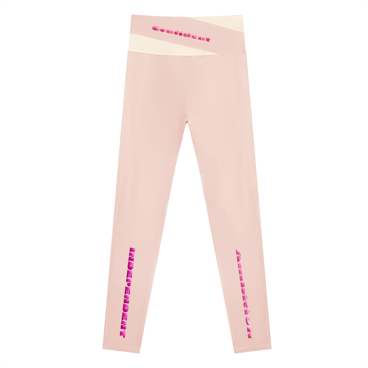 AlphaQueenWords-Women's Color Block Yoga Leggings