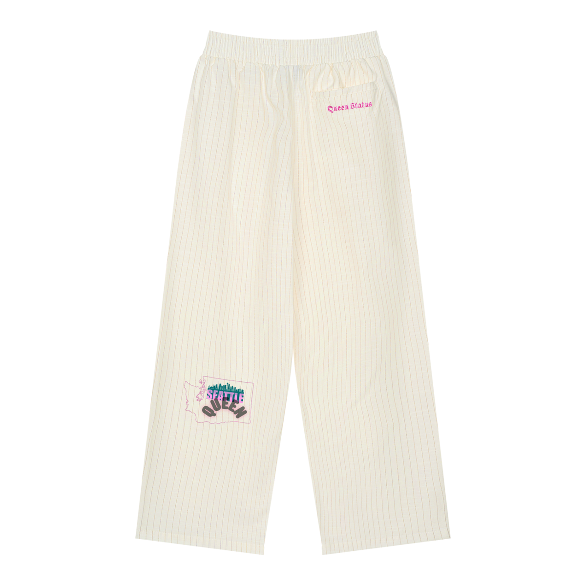 ReppinSeattleQueen-UnisexStriped Pleated Pants