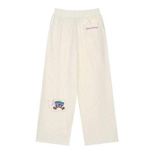 ReppinSeattleQueen-UnisexStriped Pleated Pants