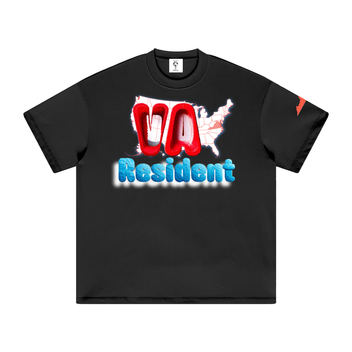 VirginiaResident-Heavyweight Earth Tone T-Shirt