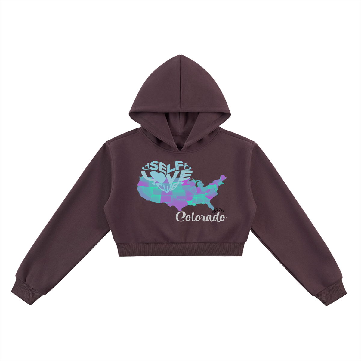 SelfLoveColorado-Essential Cropped Hoodie