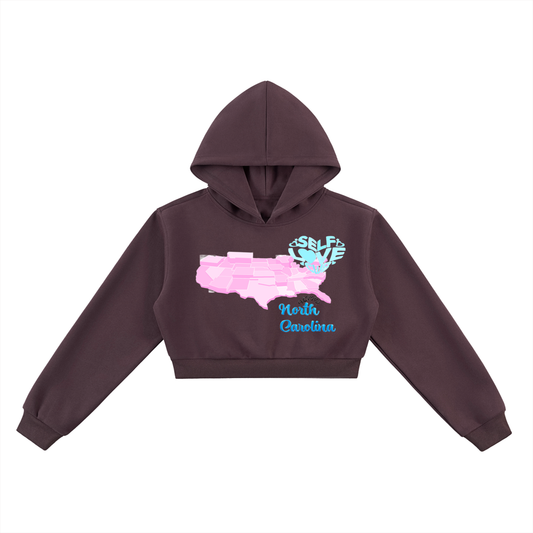 SelfLoveNorthCarolina-Essential Cropped Hoodie
