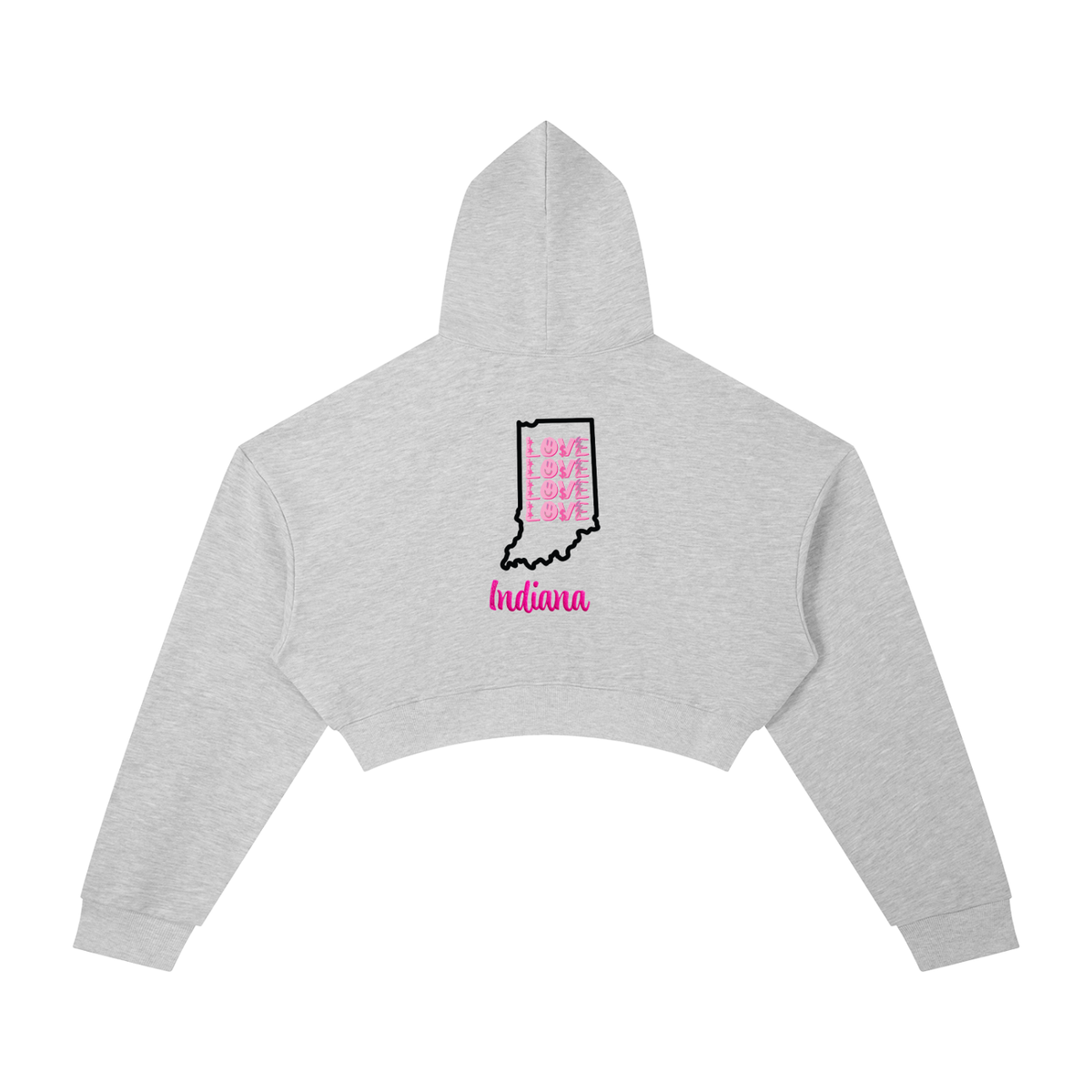 LoveReppinIndiana-Essential Cropped Hoodie