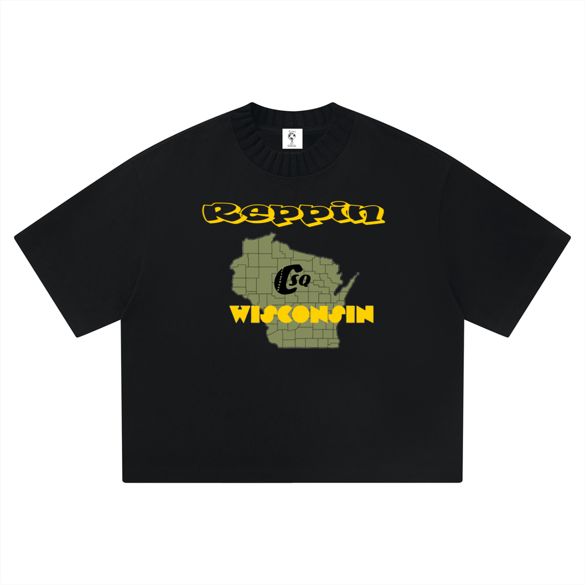 ReppinWisconsinCitiesCodes-Unisex Heavyweight Boxy T-Shirt