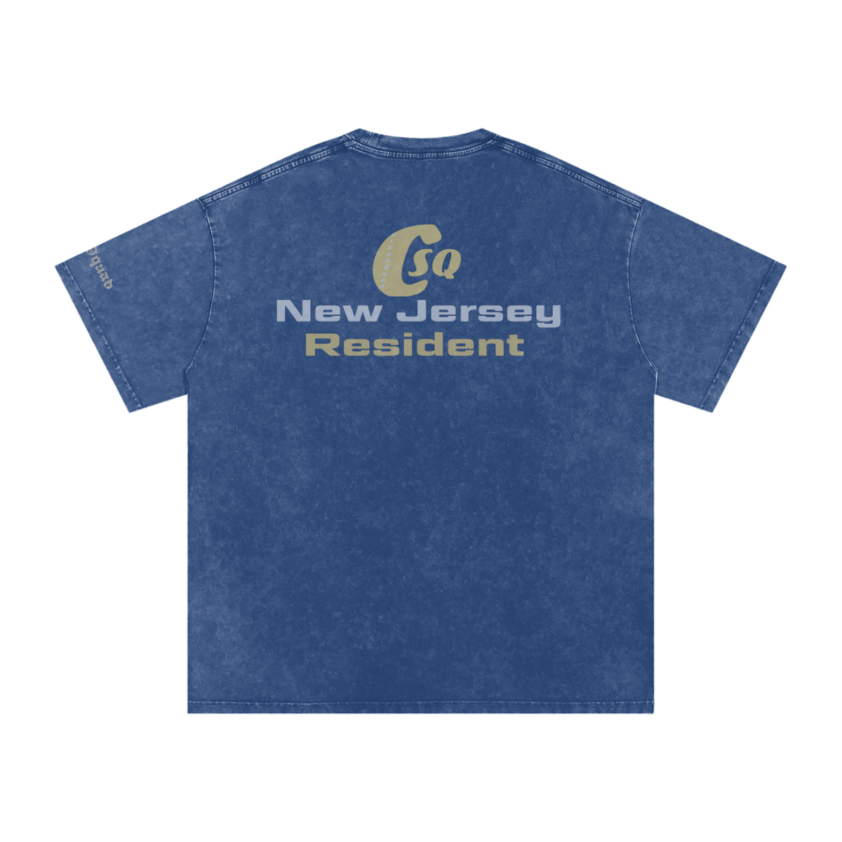 NewJerseyResdient-Snow Washed Oversized Cotton T-Shirt