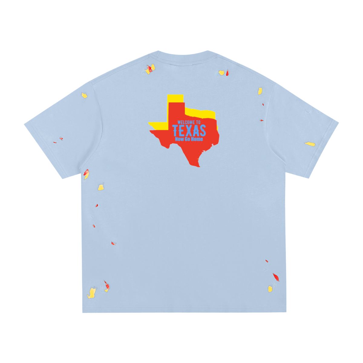 "Texas"-Paint Splatter T-Shirt