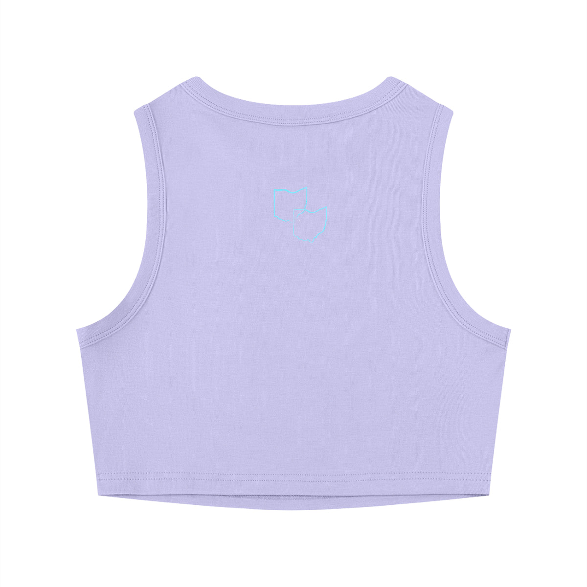 "Ohio"-Women's Tight Crewneck Crop Tank Top