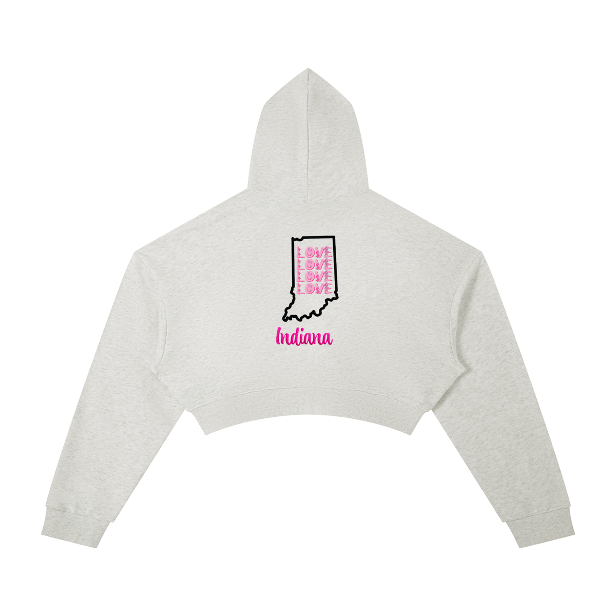 LoveReppinIndiana-Essential Cropped Hoodie