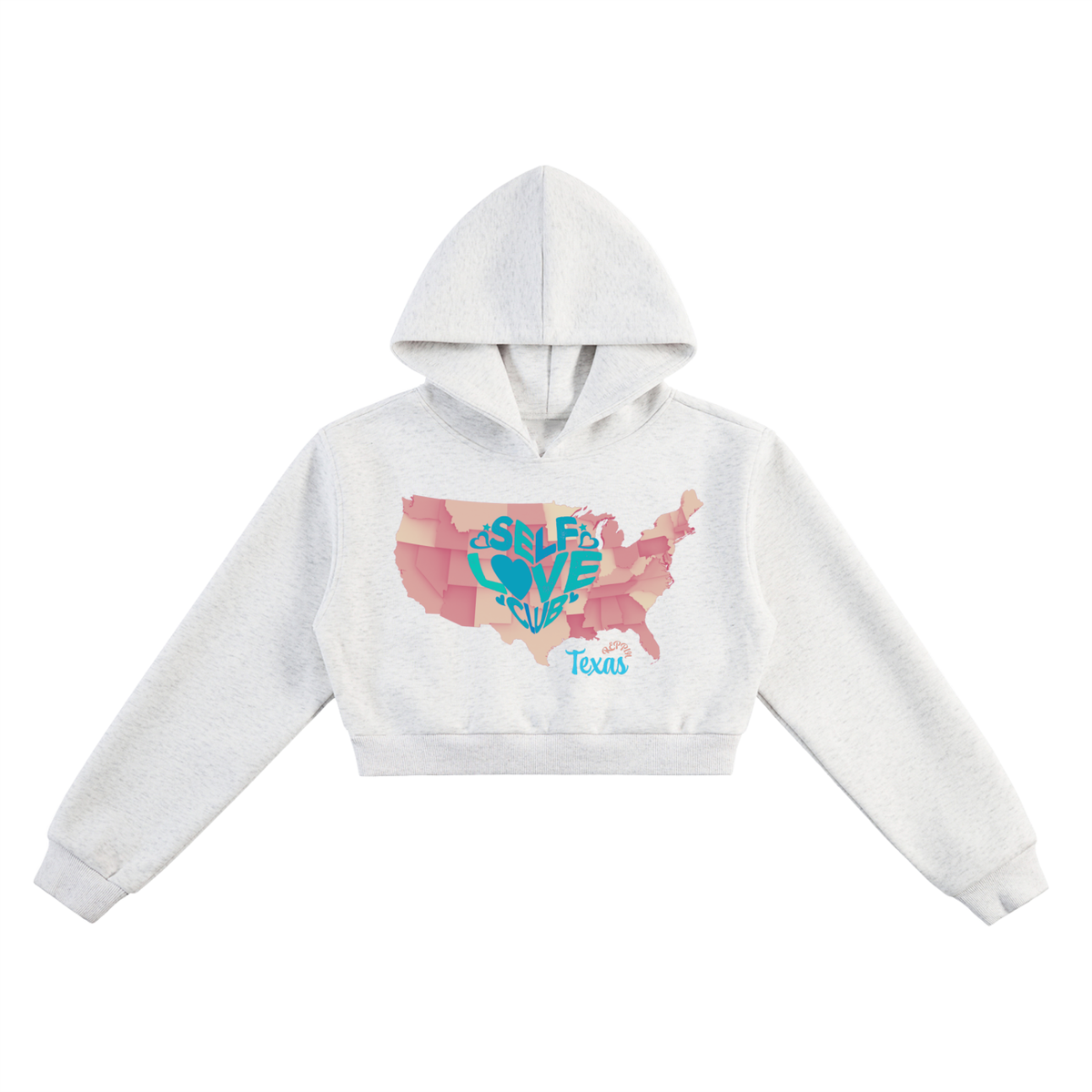 SelfLoveTexas-Essential Cropped Hoodie