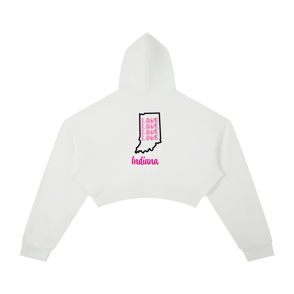 LoveReppinIndiana-Essential Cropped Hoodie