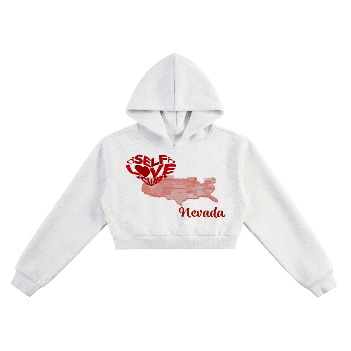 SelfLoveNevada-Essential Cropped Hoodie