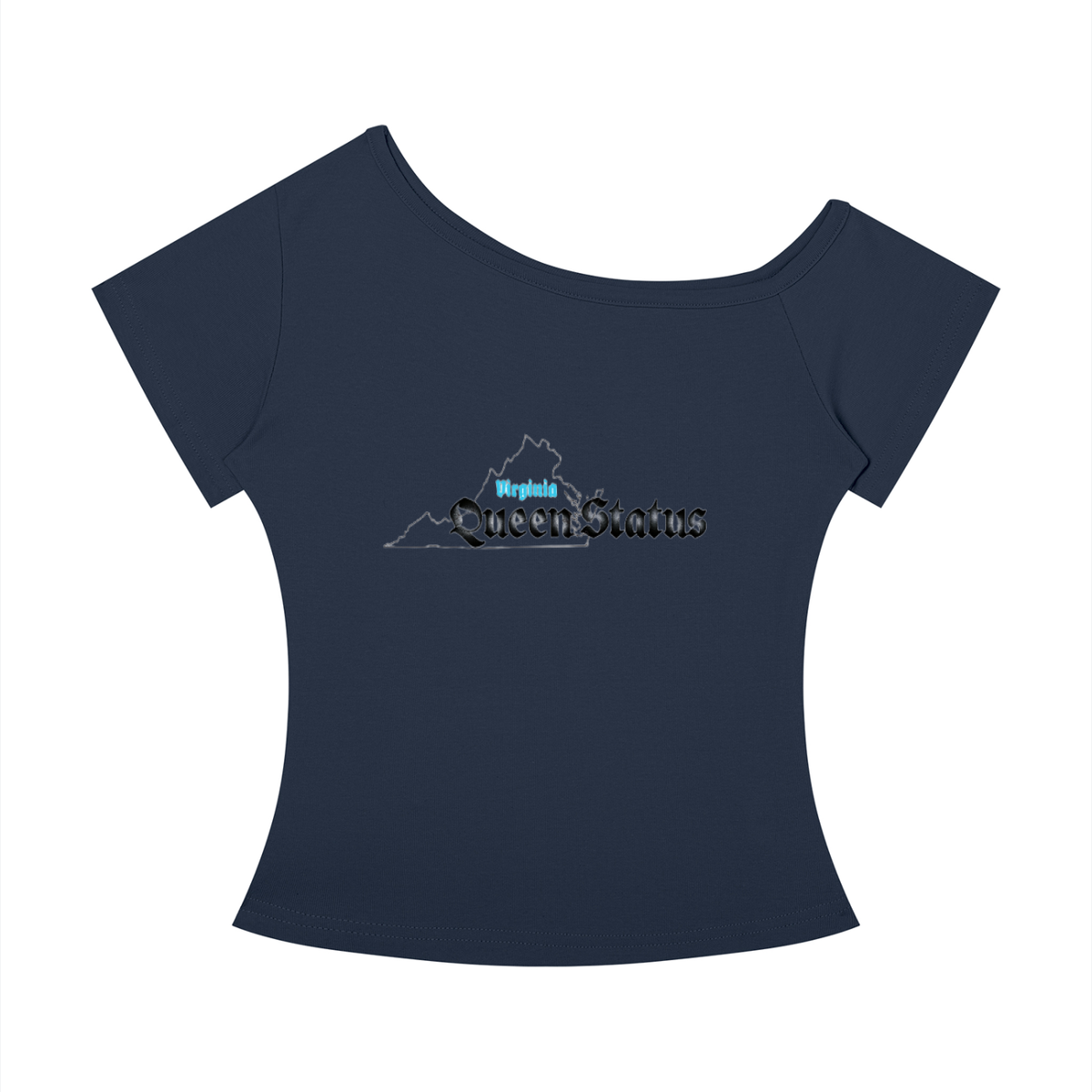 VirginiaReppin-Women’s Off-the-Shoulder T-Shirt