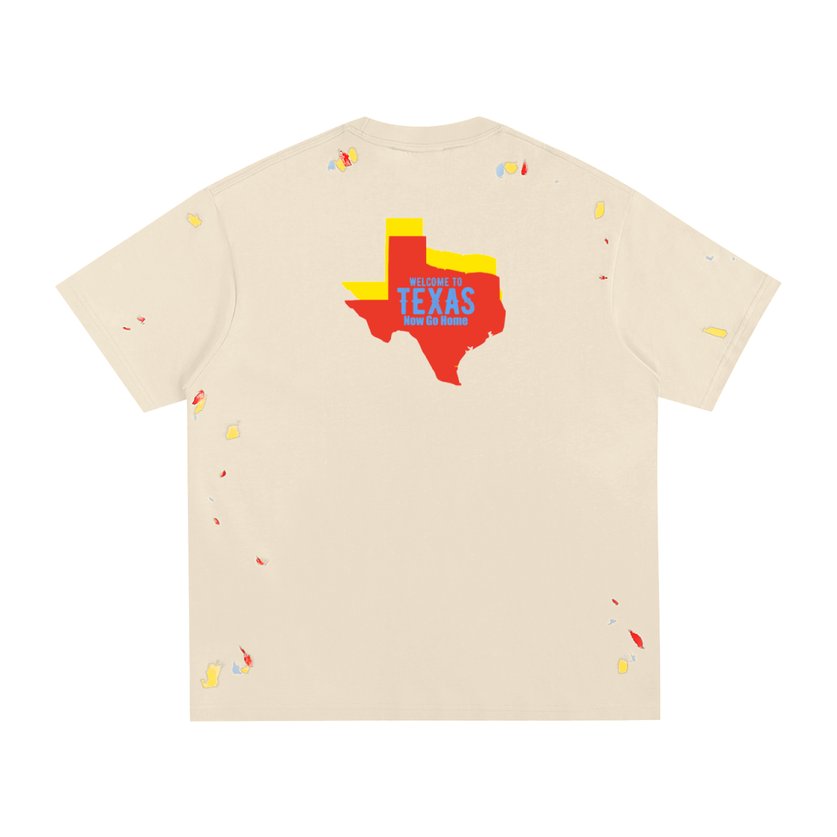"Texas"-Paint Splatter T-Shirt