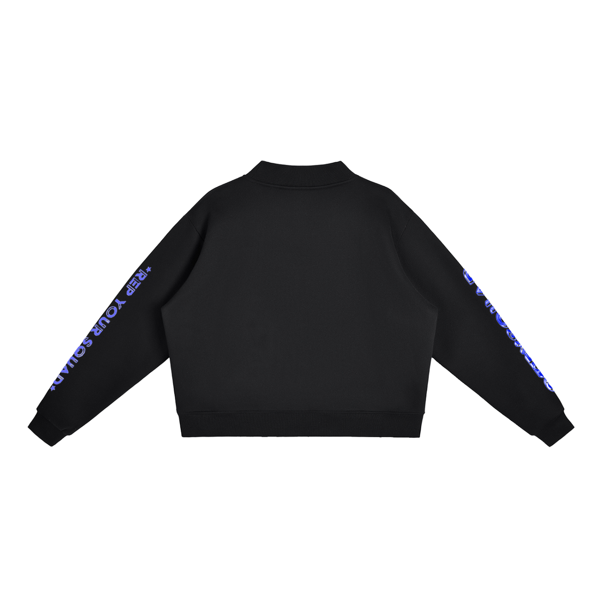 MyCityDC-Essential Fleece Mock-Neck Crew Sweatshirt
