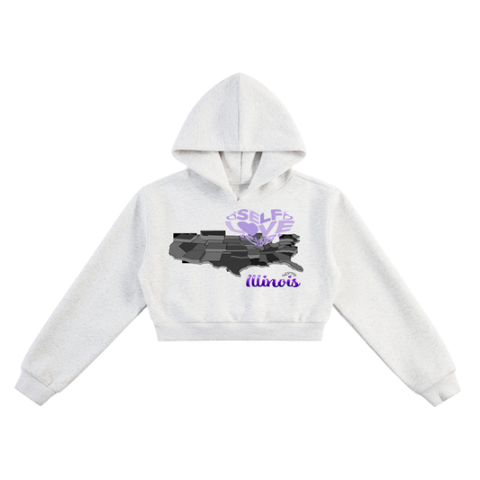 SelfLoveIllinois-Essential Cropped Hoodie