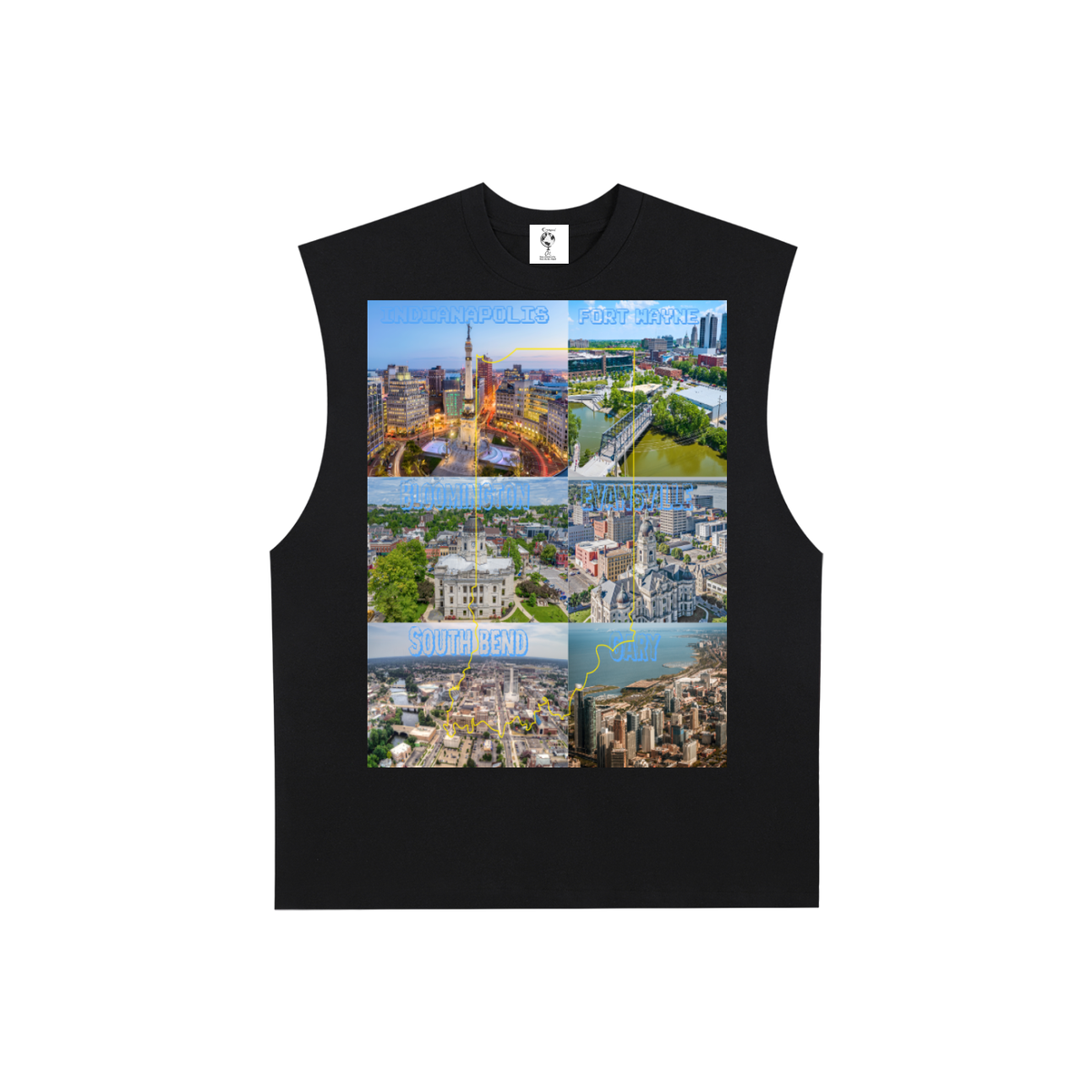 IndianaCitiesPic-Edge Cotton Tank Top