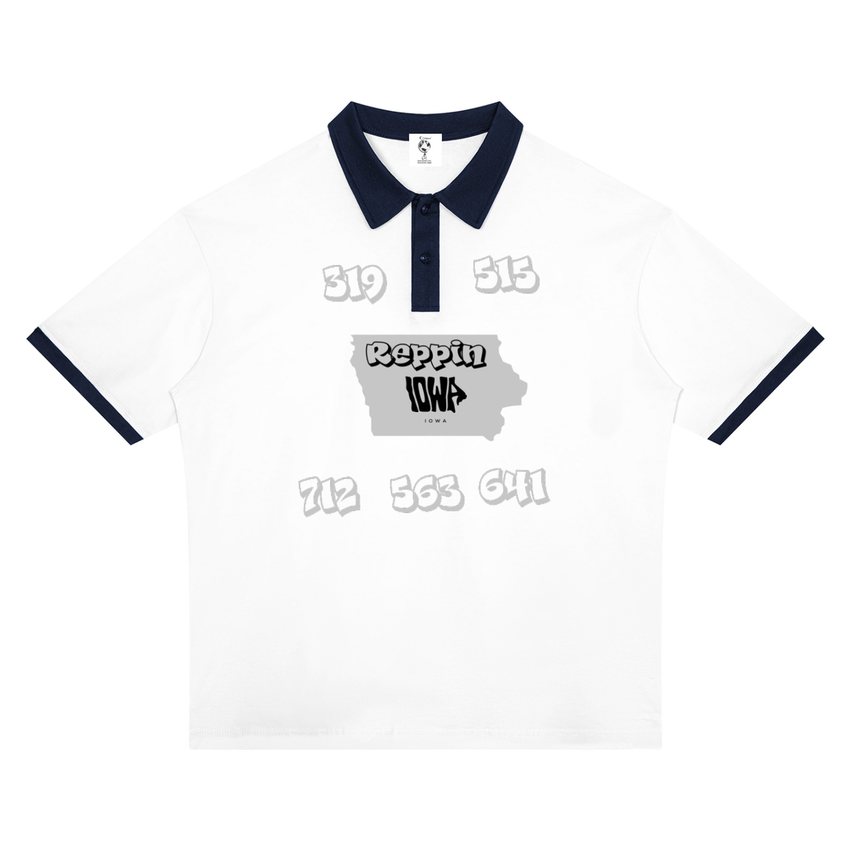ReppinIowaCitiesCodes-Unisex Color Block Polo Shirt