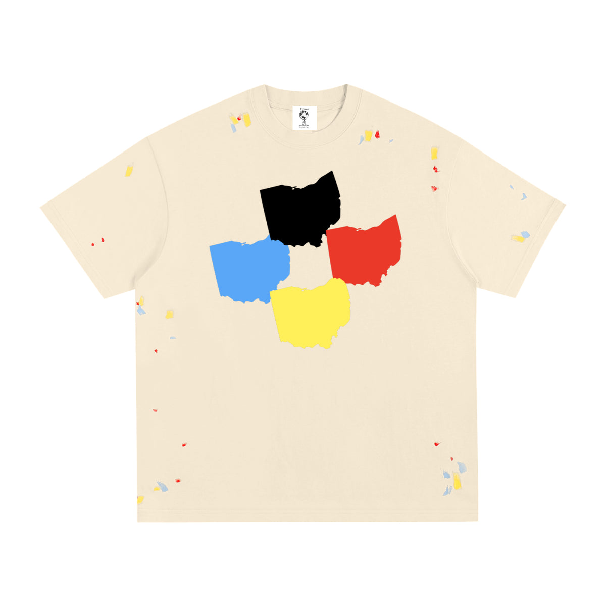 "Ohio"-Paint Splatter T-Shirt