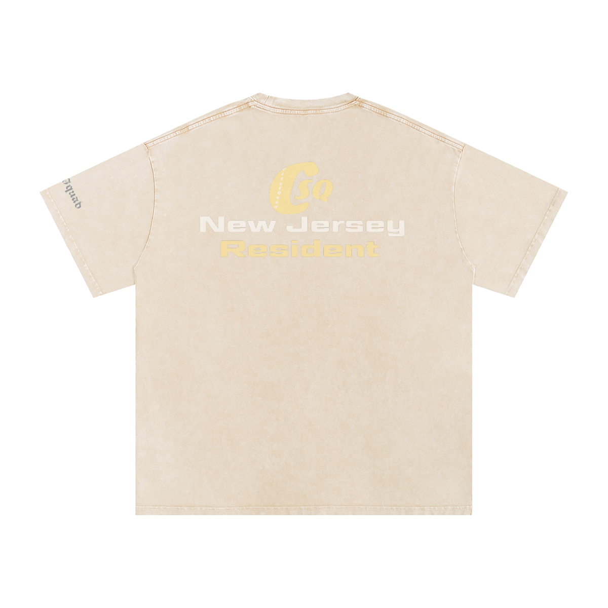 NewJerseyResdient-Snow Washed Oversized Cotton T-Shirt