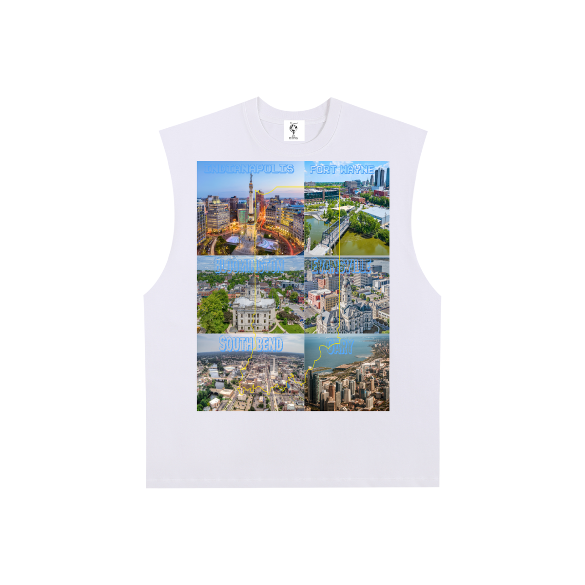 IndianaCitiesPic-Edge Cotton Tank Top