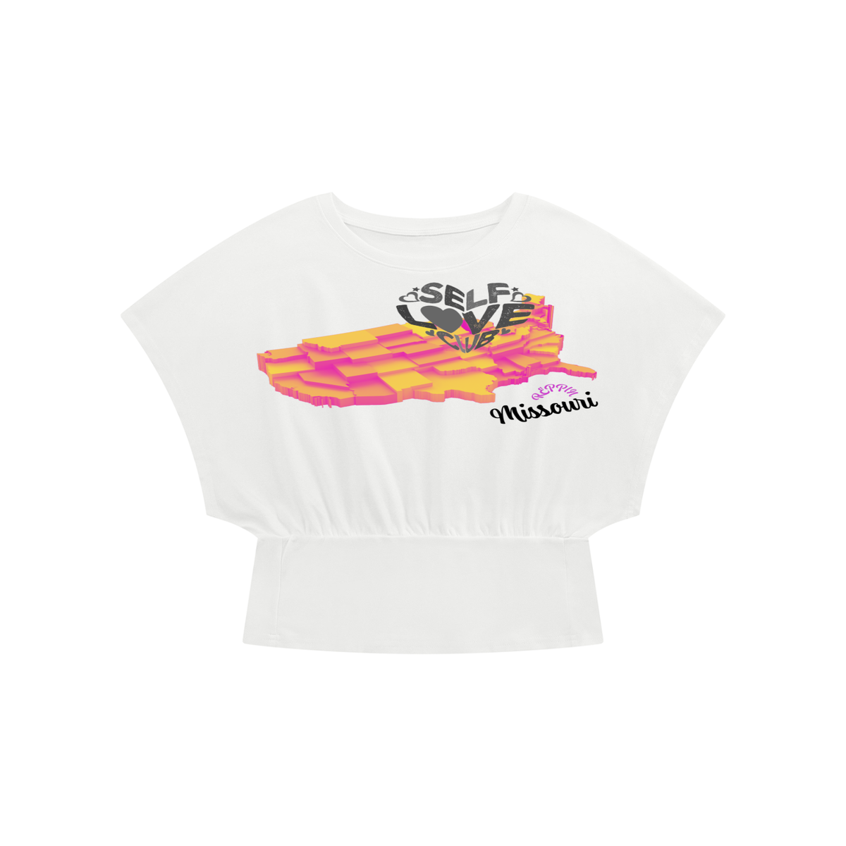SelfLoveMissouri-Women’s Crop Dolman T-Shirt