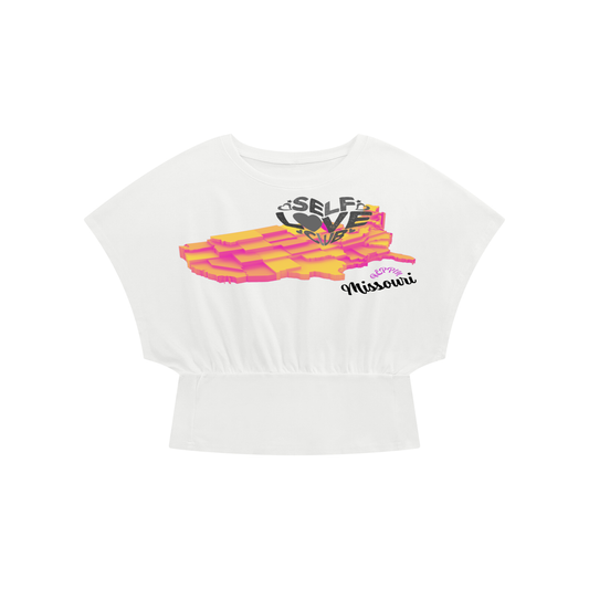SelfLoveMissouri-Women’s Crop Dolman T-Shirt