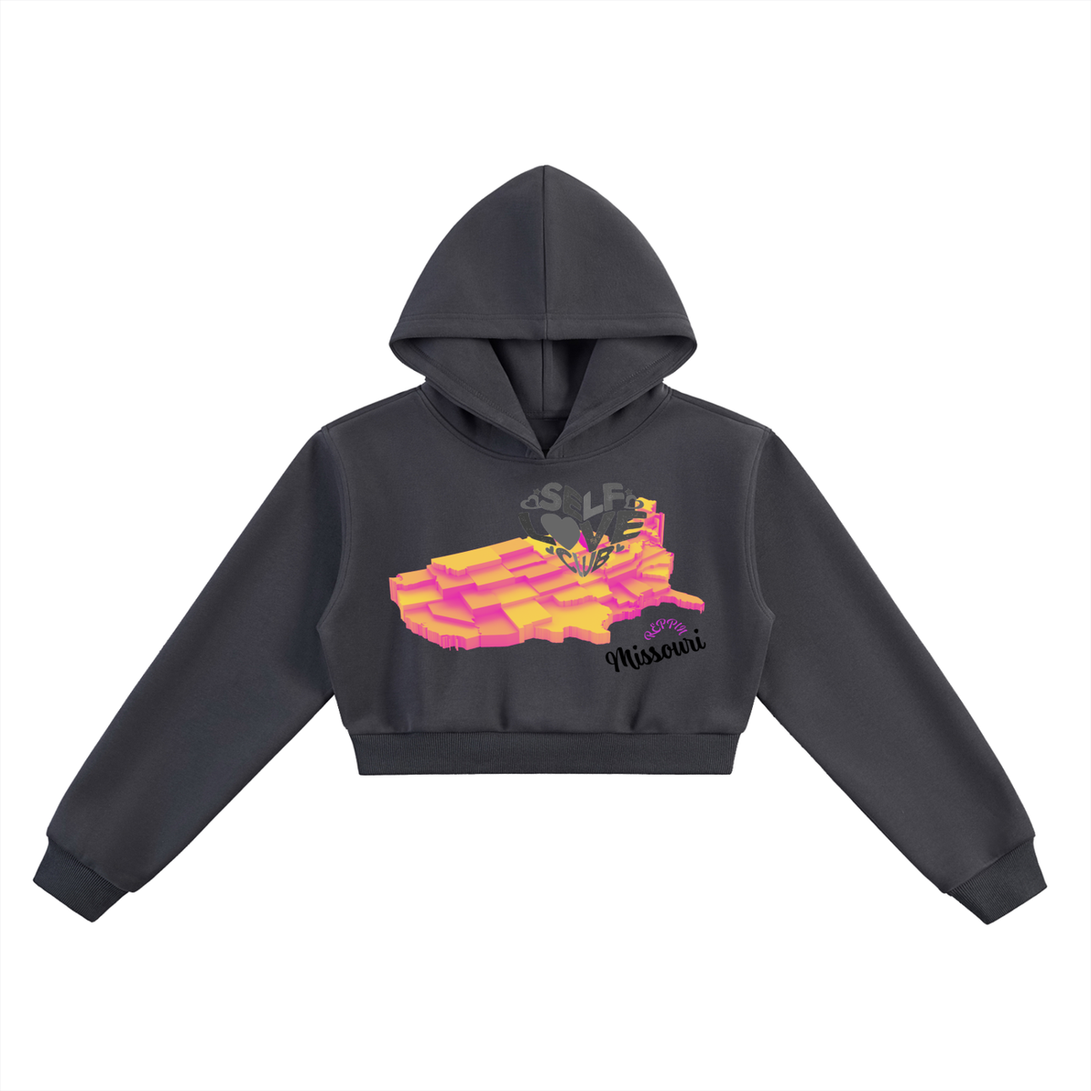 SelfLoveMissouri-Essential Cropped Hoodie