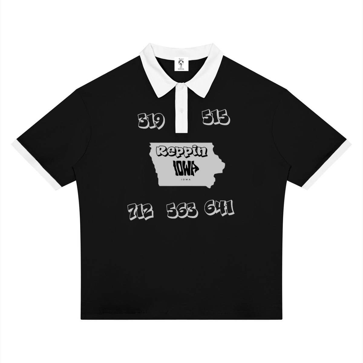 ReppinIowaCitiesCodes-Unisex Color Block Polo Shirt