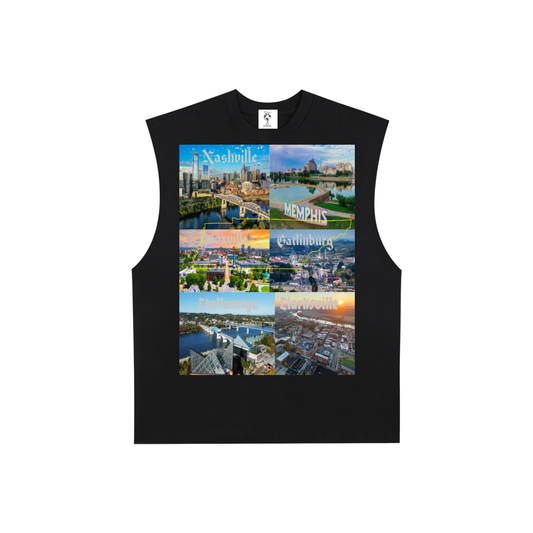 TennesseeCitiesPic-Edge Cotton Tank Top