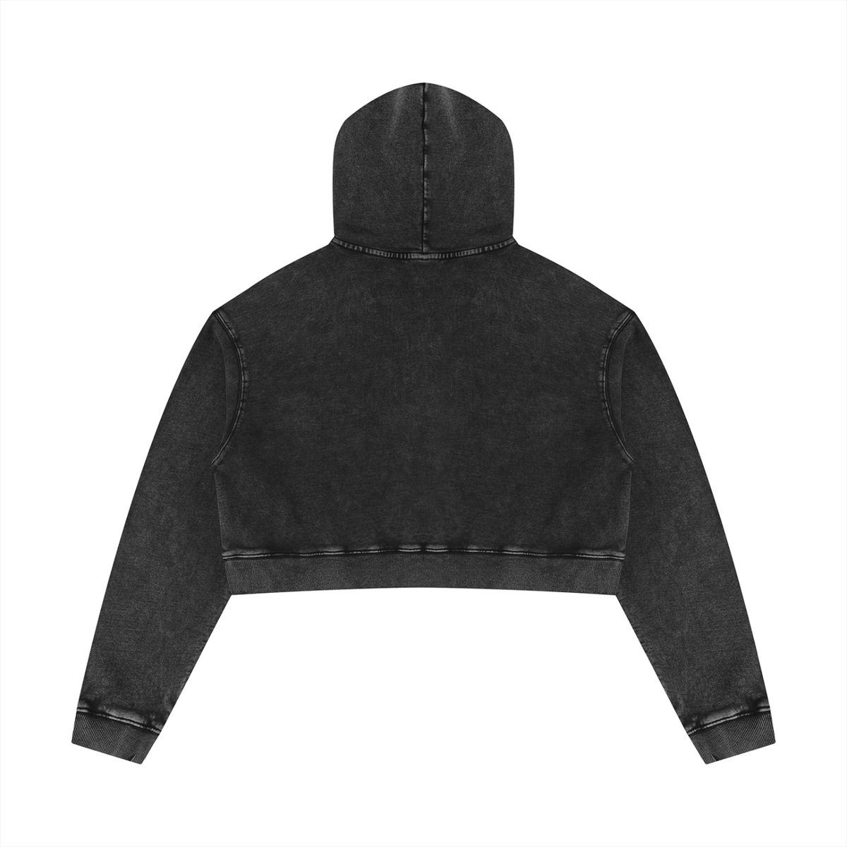 Loyal&Beauty-Women’s Mineral Washed Crop Hoodie
