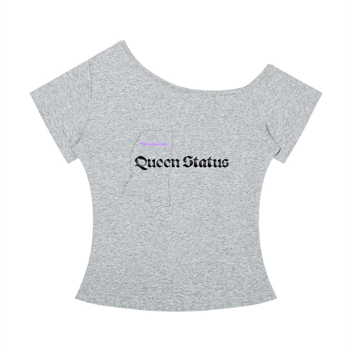 MississippiReppin-Women’s Off-the-Shoulder T-Shirt