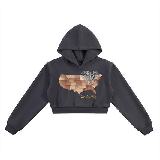 SelfLoveKentucky-Essential Cropped Hoodie