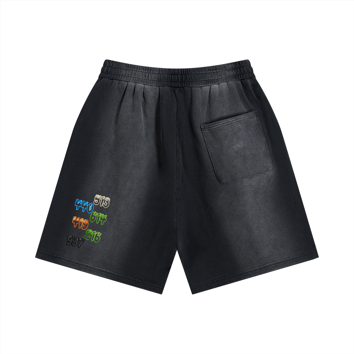 Ohio-Sun Fade Distressed Shorts