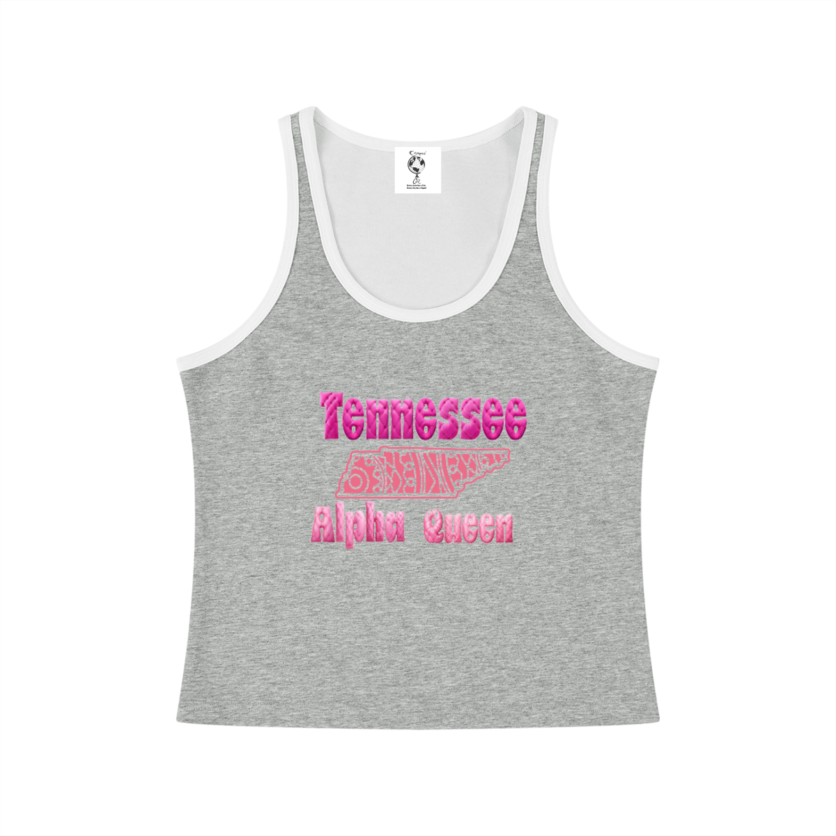 TennesseeAlphaQueen-Women's Color Block Cropped Tank Top