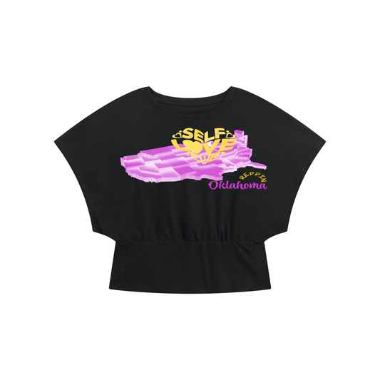 SelfLoveOklahoma-Women’s Crop Dolman T-Shirt