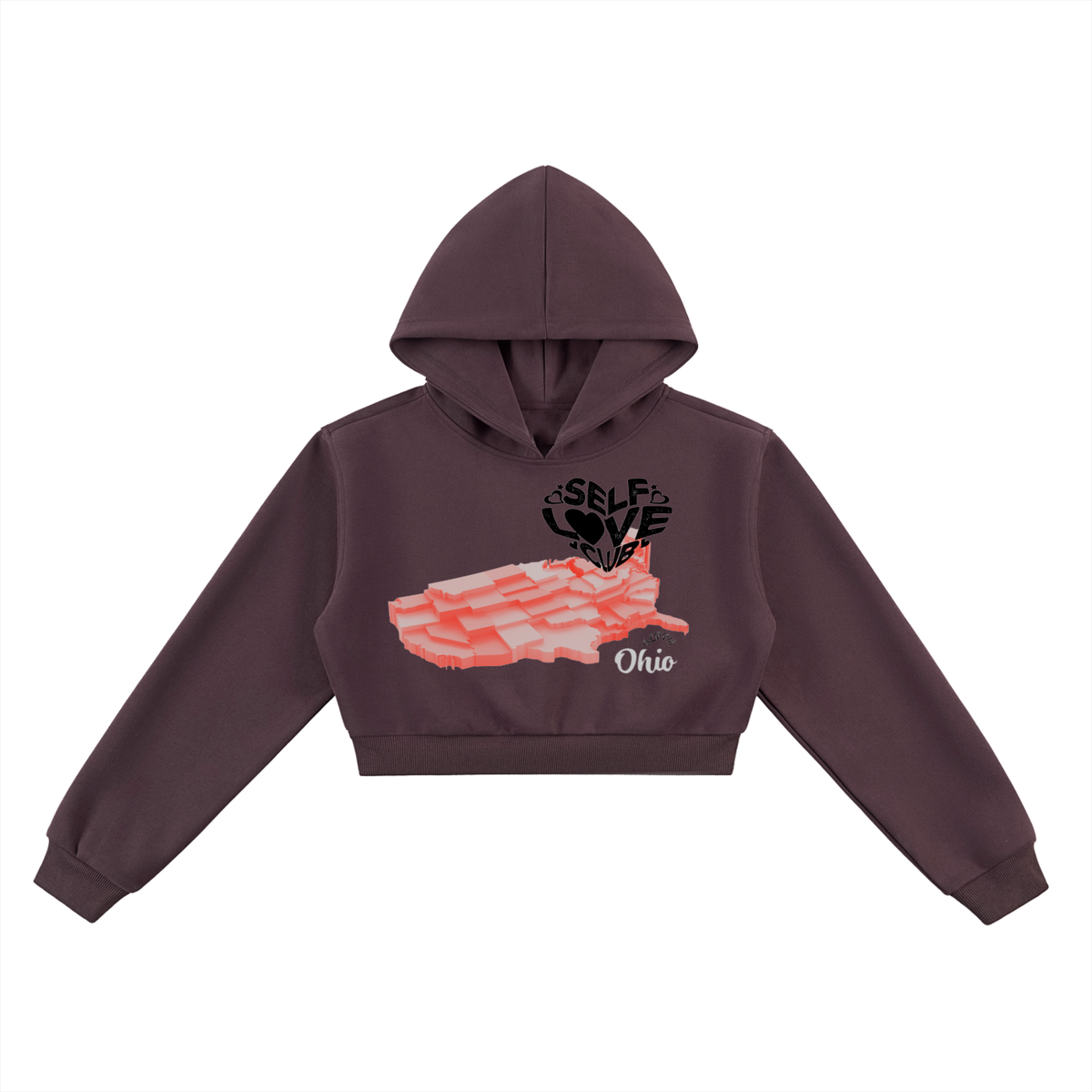 SelfLoveOhio-Essential Cropped Hoodie