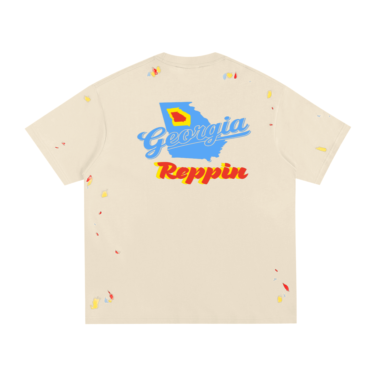 "Georgia"-paint Splatter T-Shirt