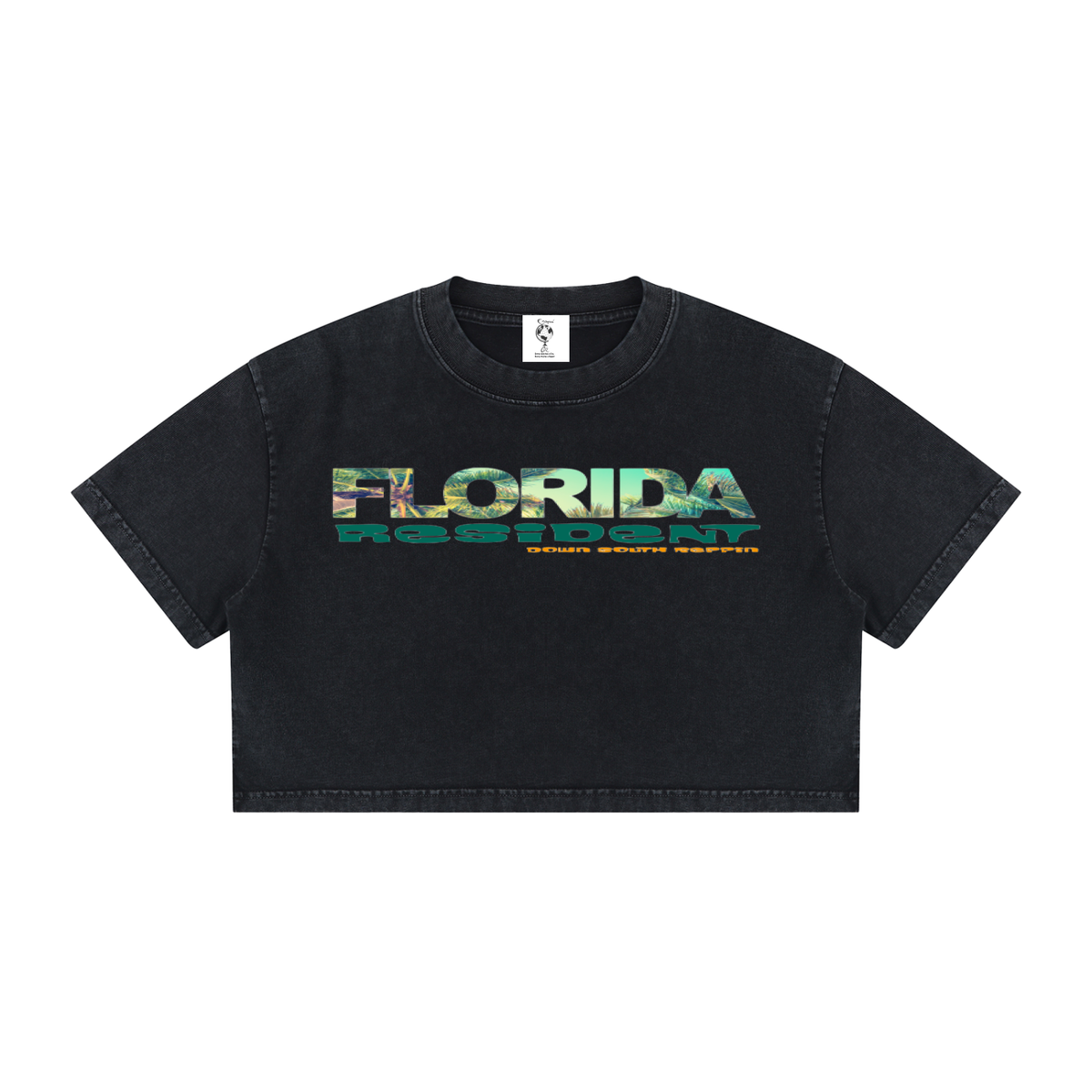 FloridaReppinResident-Women's Mineral Wash Cotton Crop T-Shirt