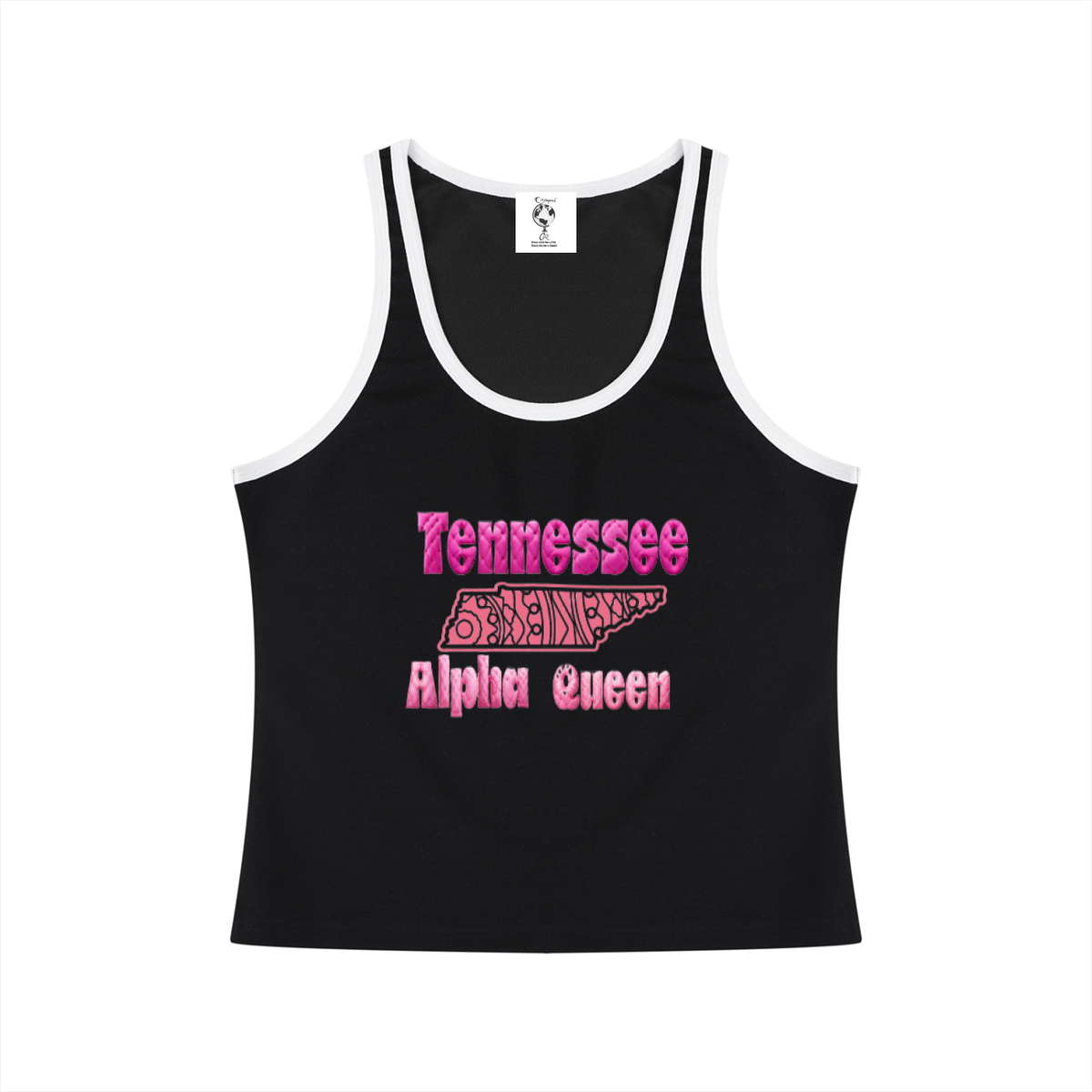 TennesseeAlphaQueen-Women's Color Block Cropped Tank Top