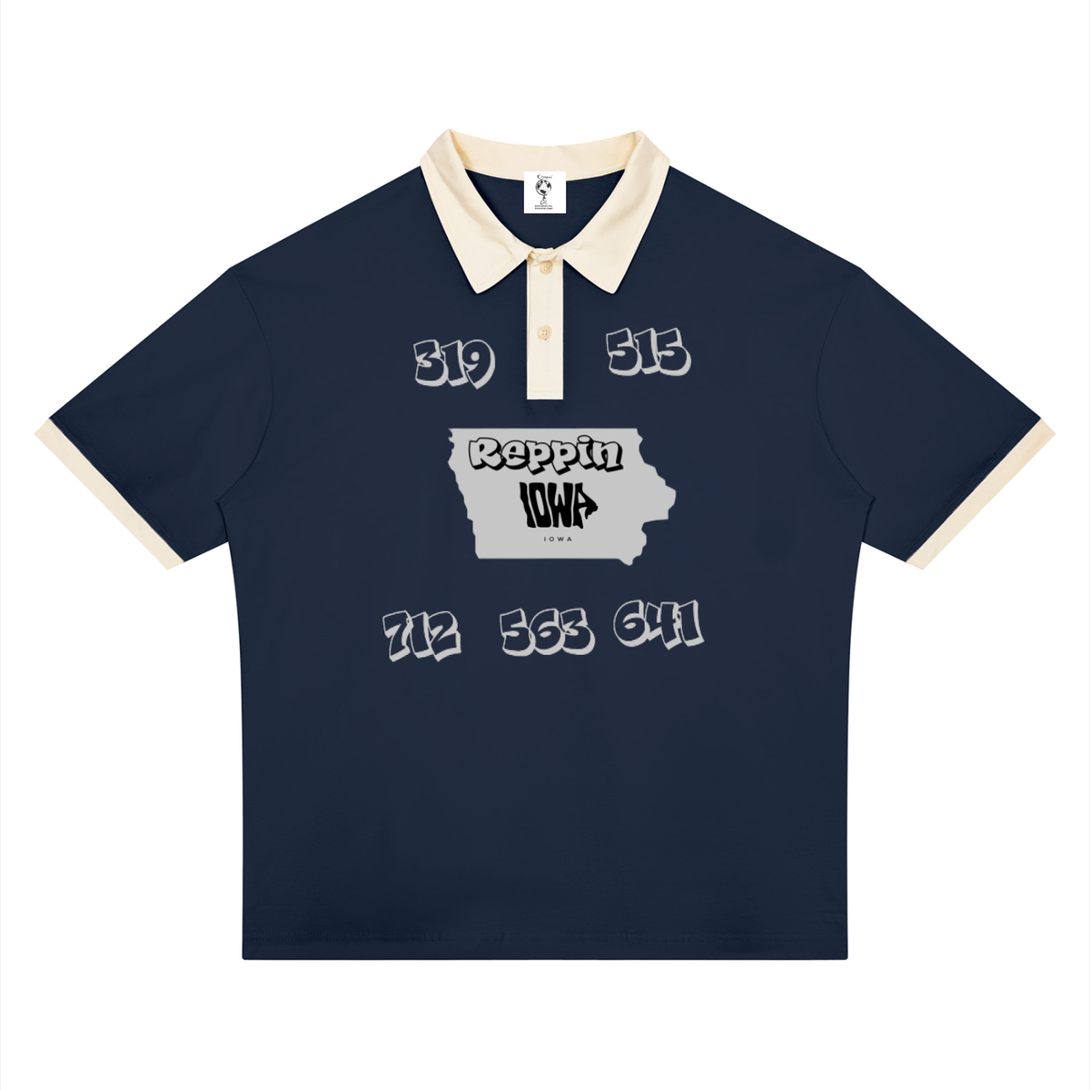 ReppinIowaCitiesCodes-Unisex Color Block Polo Shirt