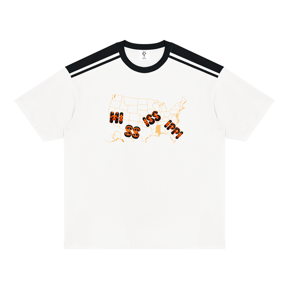 RepMississippi-Unisex Color Block Loose T-Shirt