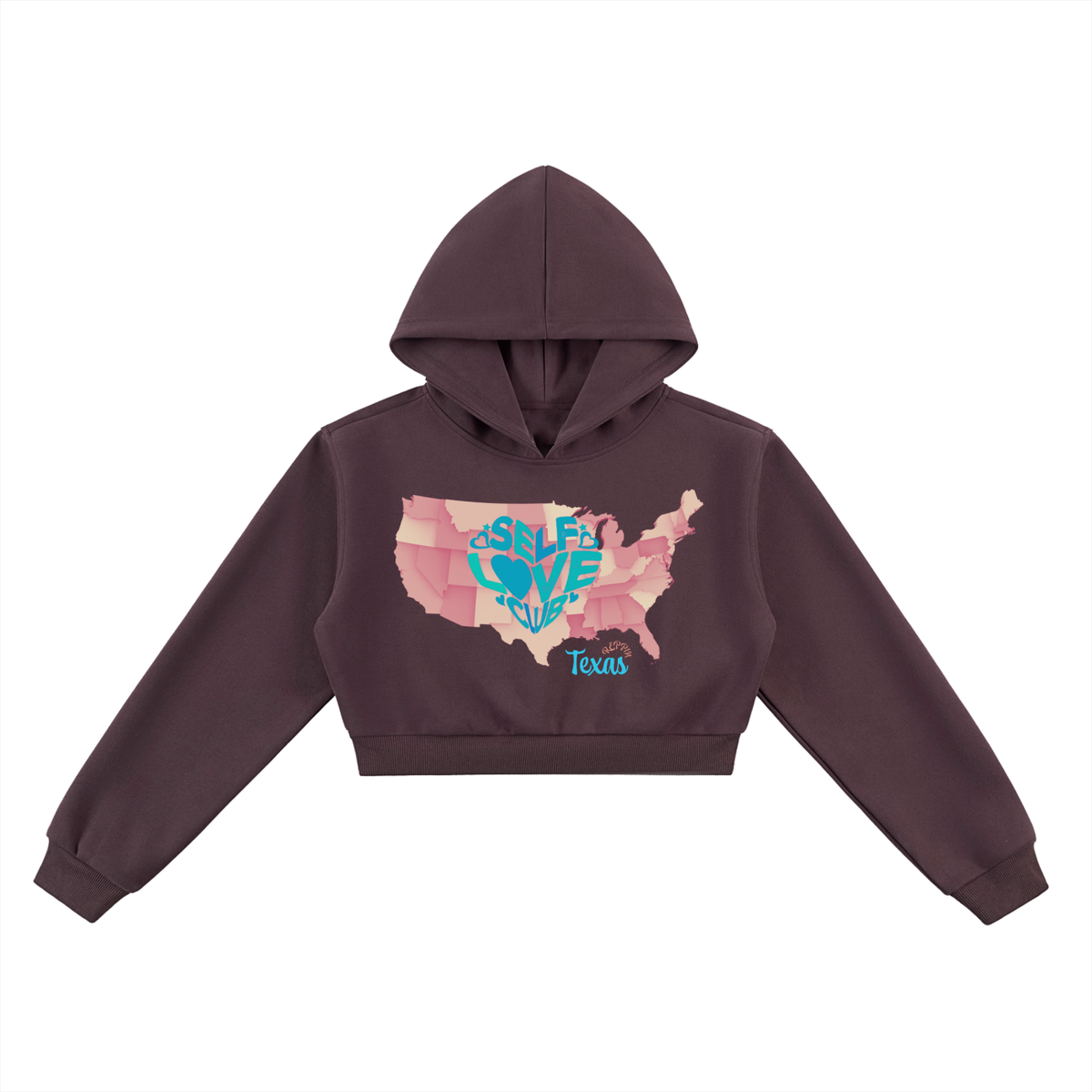 SelfLoveTexas-Essential Cropped Hoodie