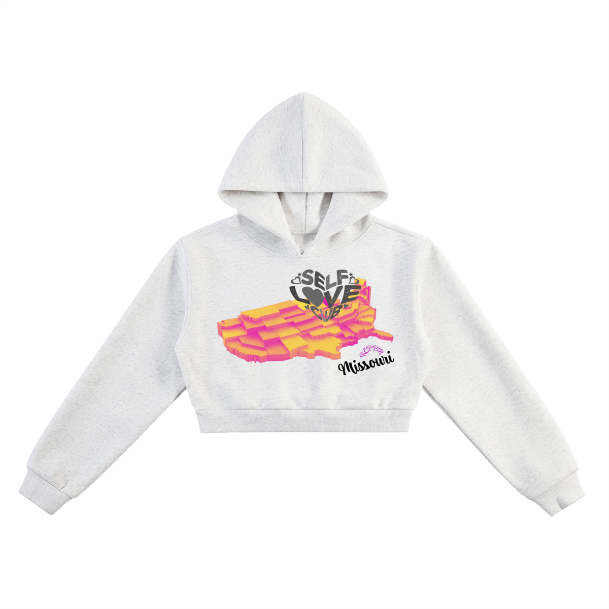 SelfLoveMissouri-Essential Cropped Hoodie