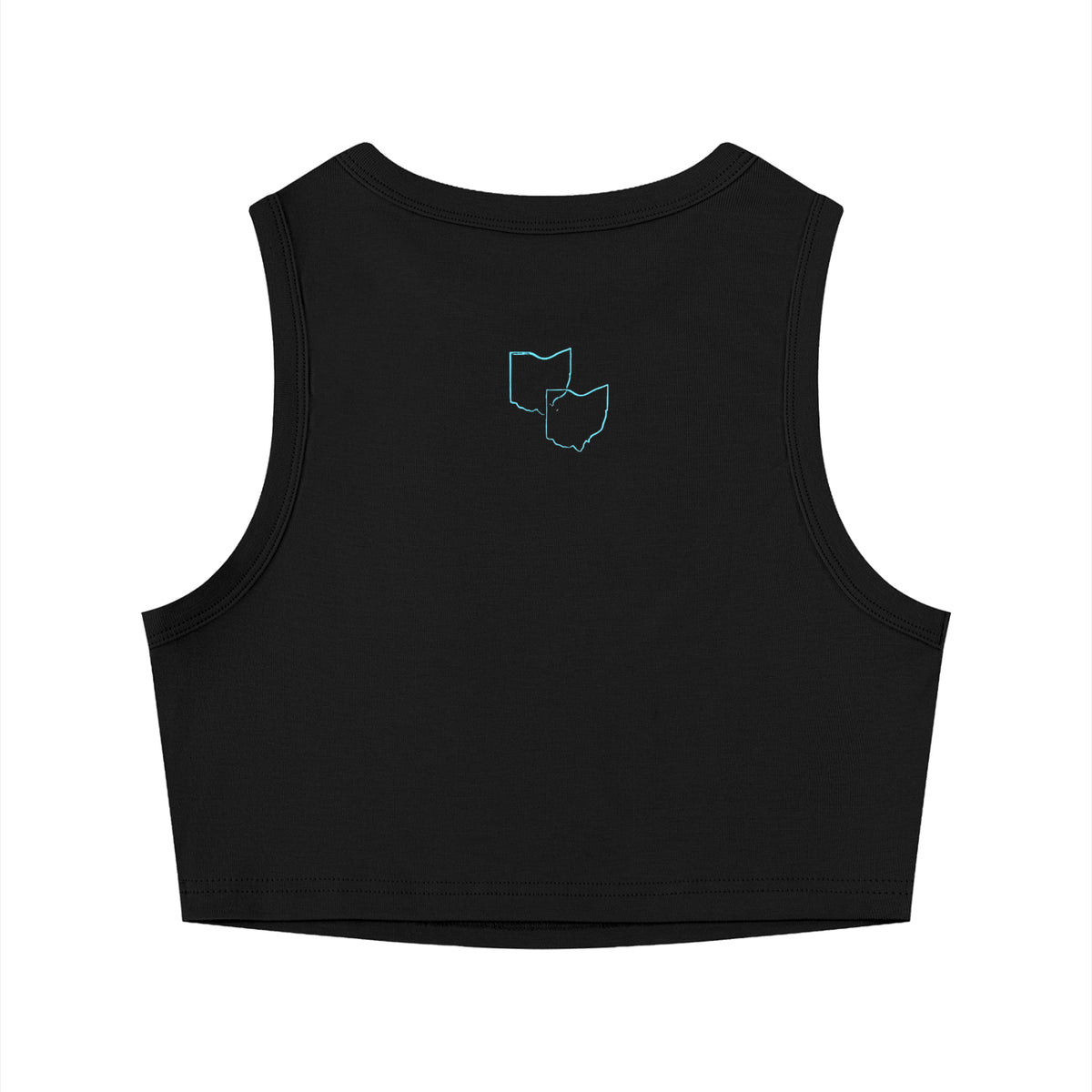"Ohio"-Women's Tight Crewneck Crop Tank Top