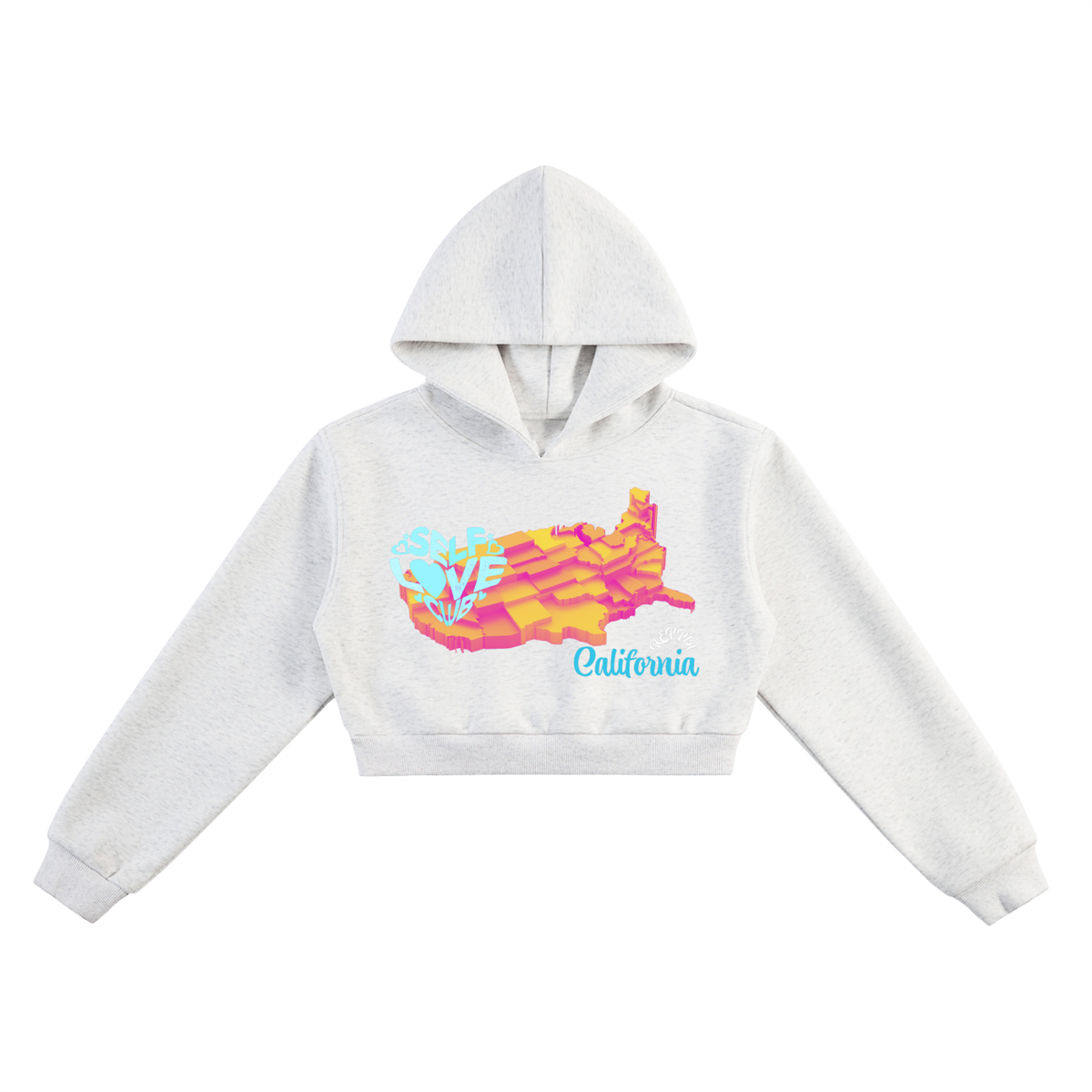 SelfLoveCalifornia-Essential Cropped Hoodie